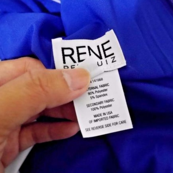 RENE RUIZ WOVEN SHEATH V NECK BODYCON A-LINE DRESS - Picture 6 of 6